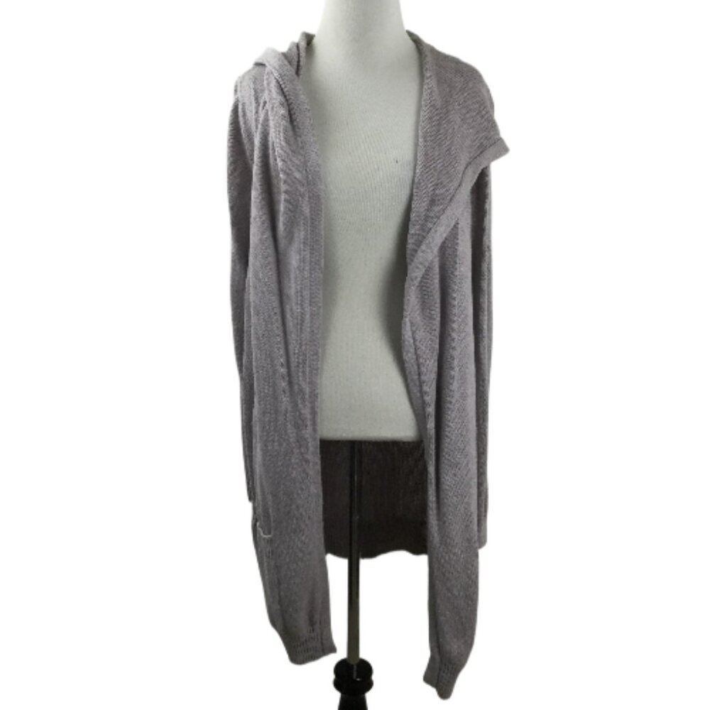 Repeat Hooded Open Front Cardigan 40/m